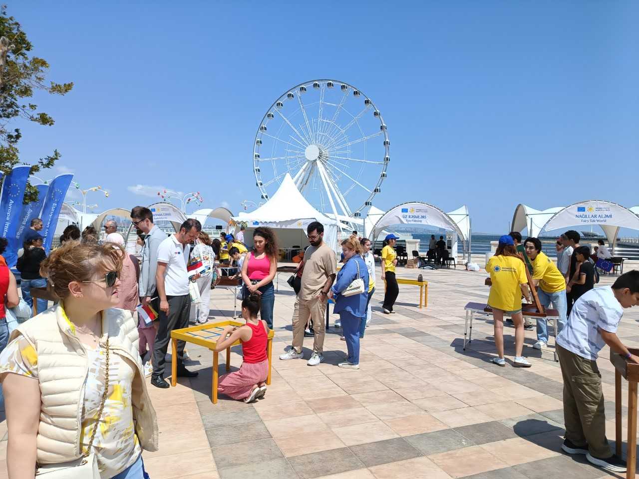 Участие на посолството в културното мероприятие “Eurovillage”, организирано от Делегацията на ЕС в Република Азербайджан на 22 юни 2025 г. в центъра на град Баку